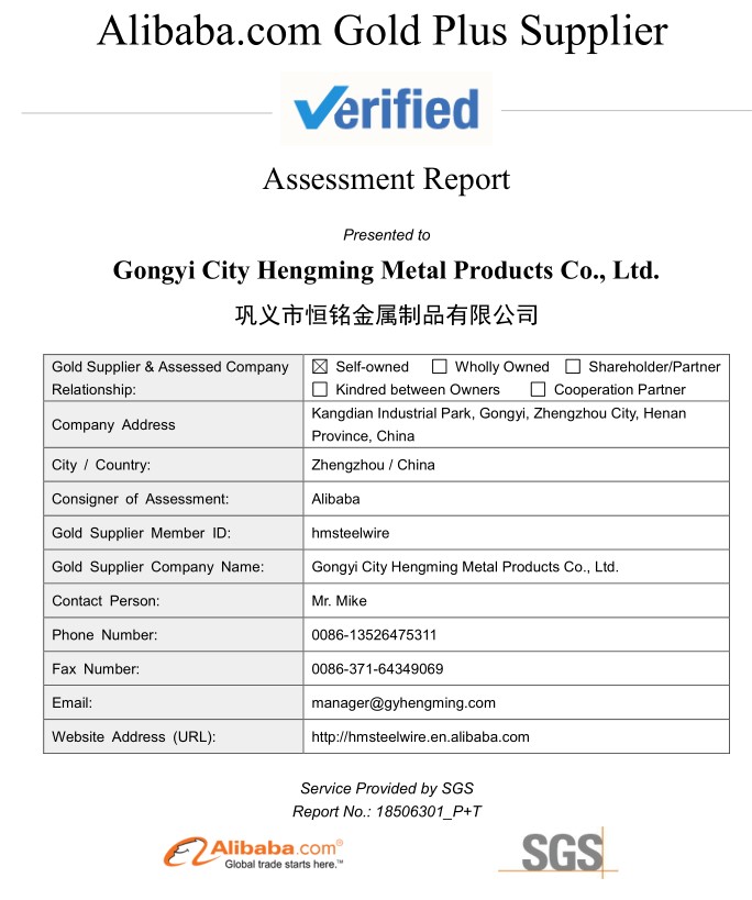 Gongyi City Hengming Metal Products Co.,Ltd.